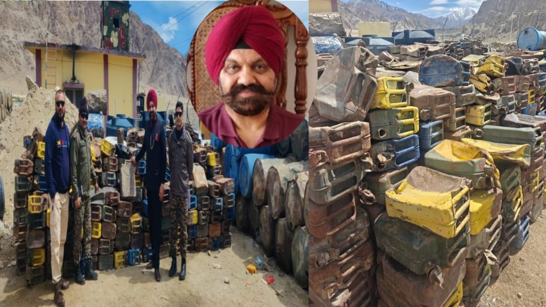 लद्दाख में सेना द्वारा हटाया जा रहा सैन्य कबाड़